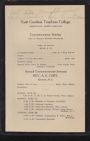 Program for Commencement Sunday 1926